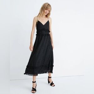 Madewell Shimmer Ruffle Cami Dress